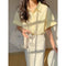WANWAN Collar Down Short Sleeves Shirts